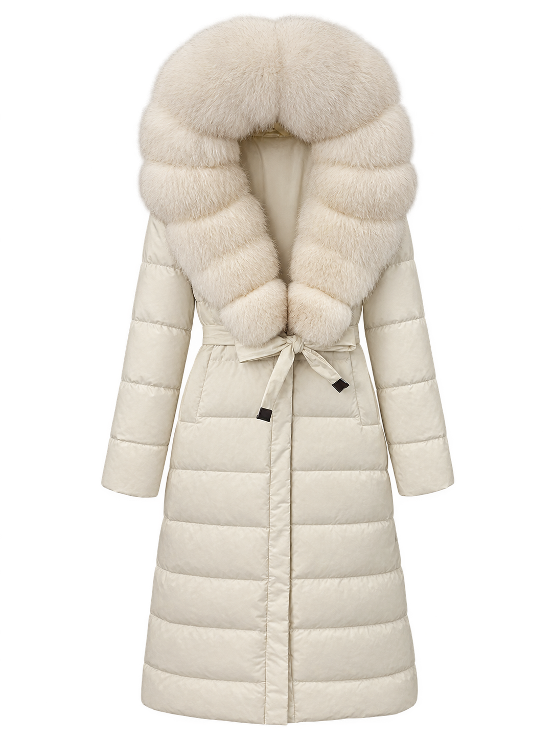 Florence Stripe Vinterjacka Benvit